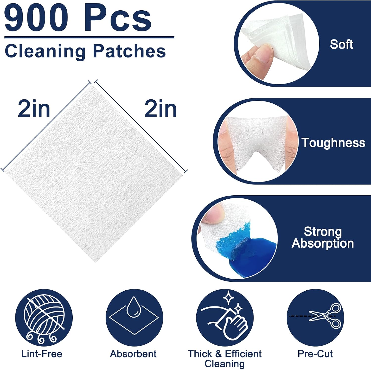 Gun Cleaning Supplies Kit for All Firearms - with 2'' Lint-Free Patches & 6'' Long Cotton Swabs - Professional Handgun, Rifle & Shotgun Maintenance for Hunters & Sport Shooters image 4