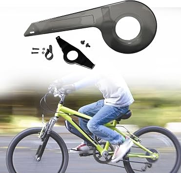 Bike Chain Guard Cover Sprockets Chainring Protection Replaces Maintenance Protective Case for Leisure Commuting Bicycle, 32-36T, with Fixed kit