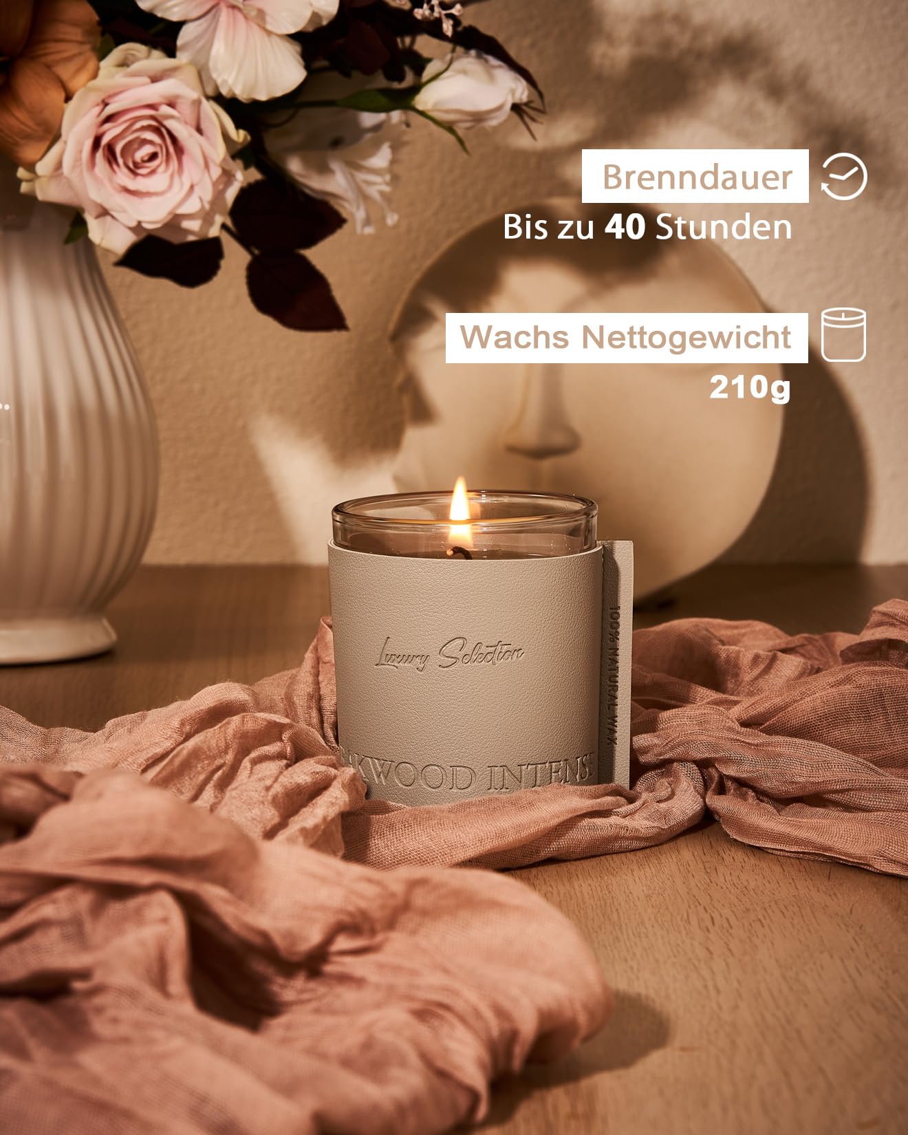 Candela Per Aromaterapia All'eucalipto Alla Menta Verde, 3 Stoppini, Candela Profumata Di Soia Per La Casa, 450 Ml, Candela Antistress, Candele Spa Regalo Per Relax, Uomini E Donne, Candele - 4