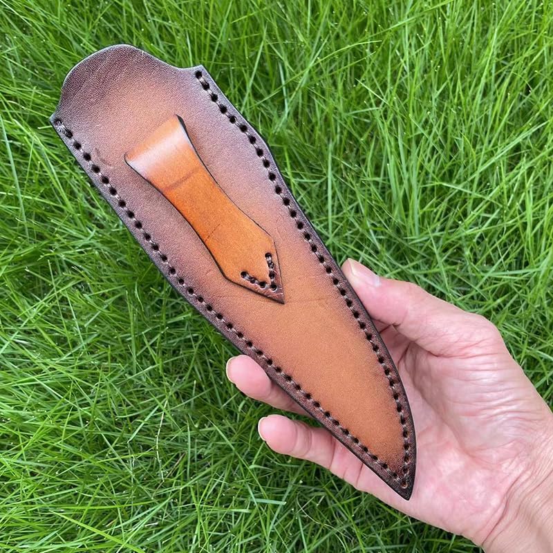 1PC Knife Sheath, Leather Knife Scabbard with Belt Loop Fits for Outdoor Boning Knives
