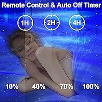 Vista 5 de Proyector Aurora Northern Lights, Proyector de Estrellas con Altavoz Bluetooth de Música y Ruido Blanco, Proyector de Luz de Galaxia con Control