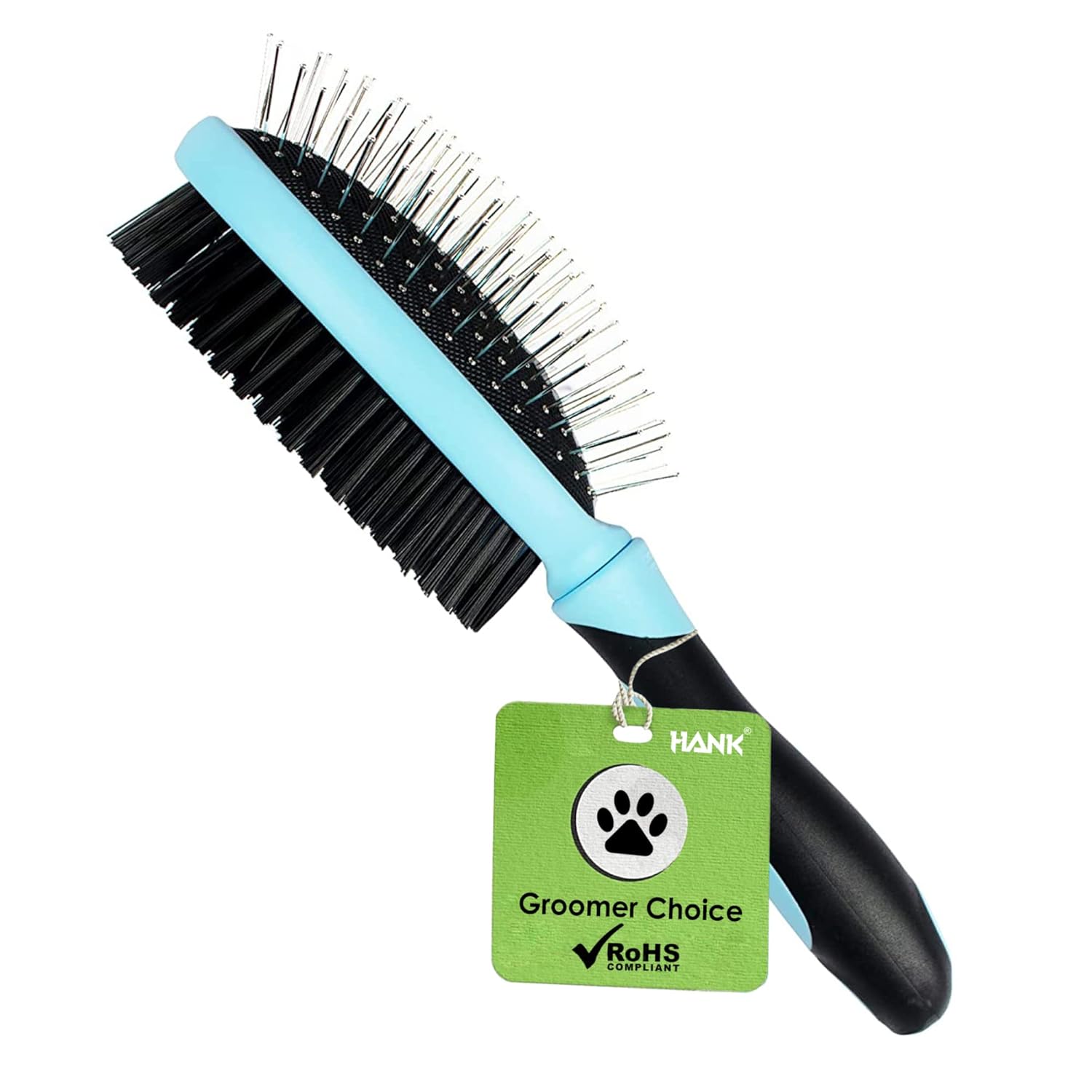 Buy HANK dog hair brush cat comb Double sided pin brush dog grooming detangler brushes for