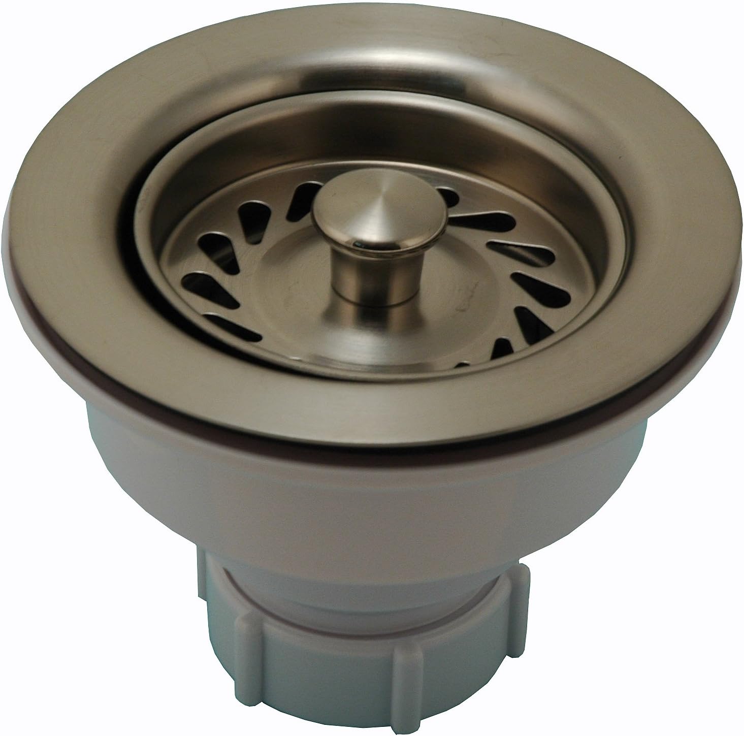 Kitchen Sink Strainer, Double Cup Basket Strainer, Satin