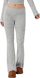 Calça legging feminina bootcut flare elástica cintura baixa elástica calça de moletom lounge yoga sino calça slim para treino