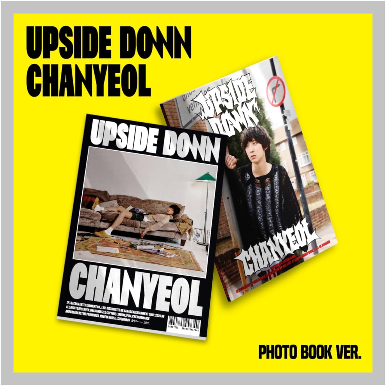 E'XO Chanyeol Upside Down 2nd Mini Album with Tracking Sealed (Full Set(On+Off+Selfie+0V+1BV))
