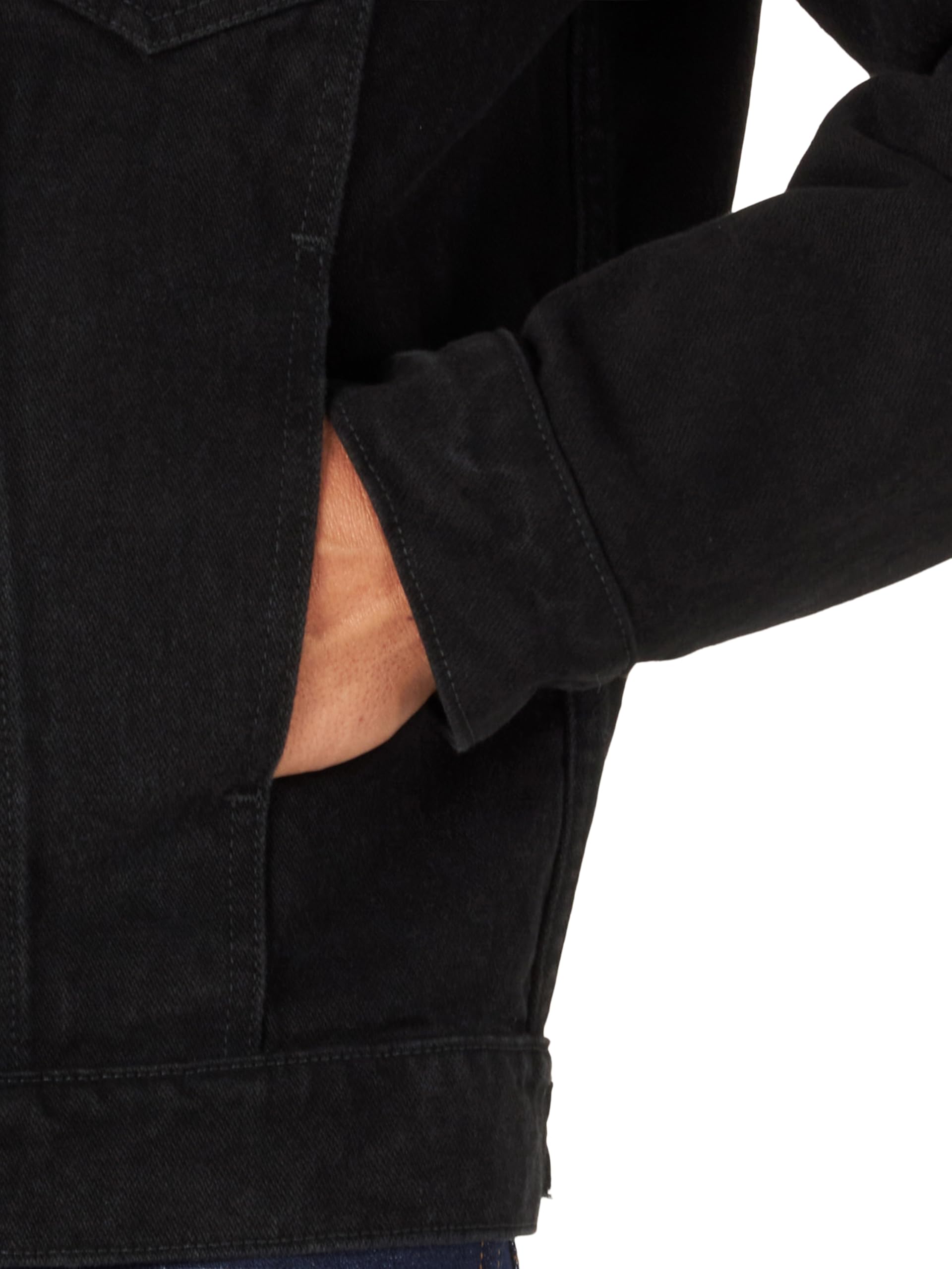Wrangler Męska kurtka jeansowa o kroju kowbojskim, bez podszewki