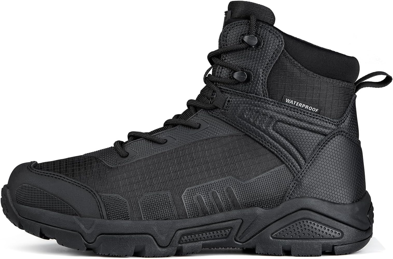 FREE SOLDIER Men's Waterproof Hiking Boots Mens Lightweight Outdoor Mid Trekking Climbing Boots for Men