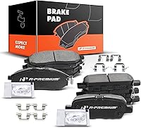 Vista 1 de A-Premium Juego de pastillas de freno de cerámica delanteras y traseras compatibles con los modelos Nissan e Infiniti - G37 (Sedan), Murano, 370Z