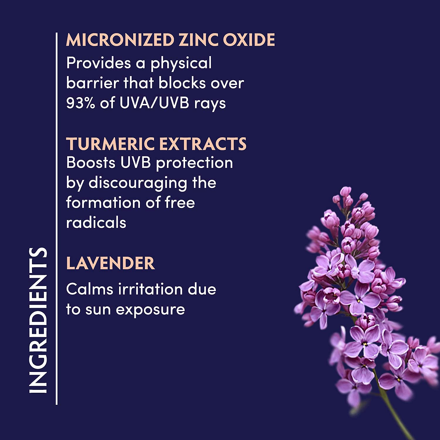Naturopathica Lavender & Turmeric Mineral Sunscreen SPF 17 – Zinc Oxide Daily Face Moisturizer – 2.25 oz
