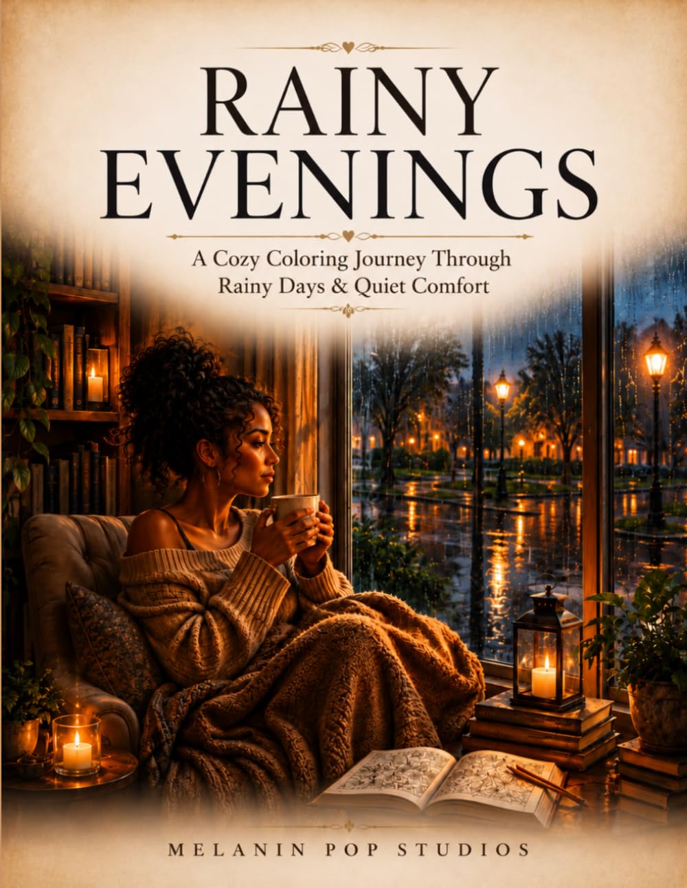 Rainy Evenings: A Cozy Coloring Book of Comfort, Reflection, and Rainy-Day Calm (Cozy Living Collection)