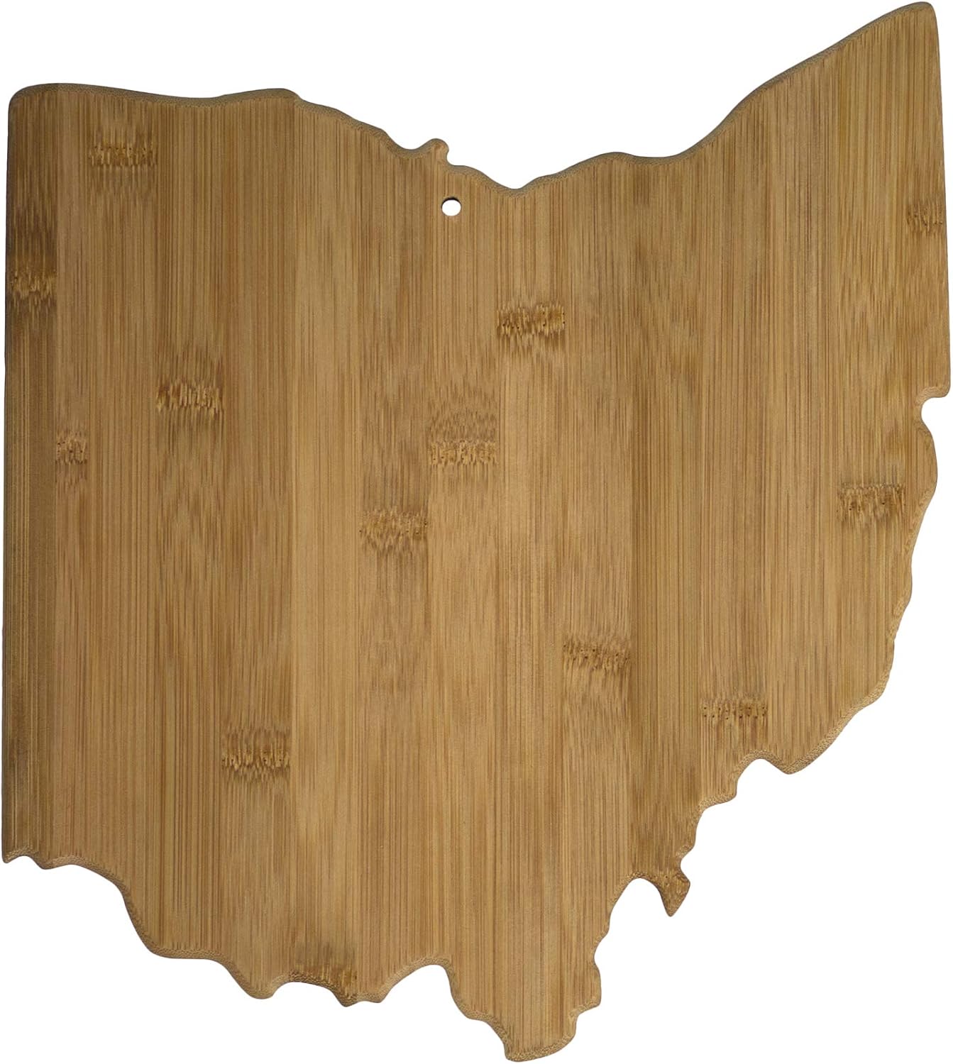 Totally Bamboo Ohio State Shaped Bamboo Serving and Cutting Board