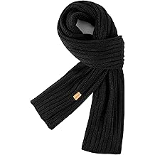 Women's Warm Ribbed Knit Scarf, Soft Feel Long Thick Neck Warmer Winter Scarf In Cold Weather