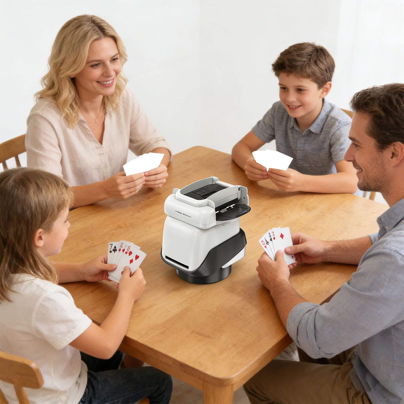 Dispositivo per mescolare Le Carte Portatile per 4 mazzi con