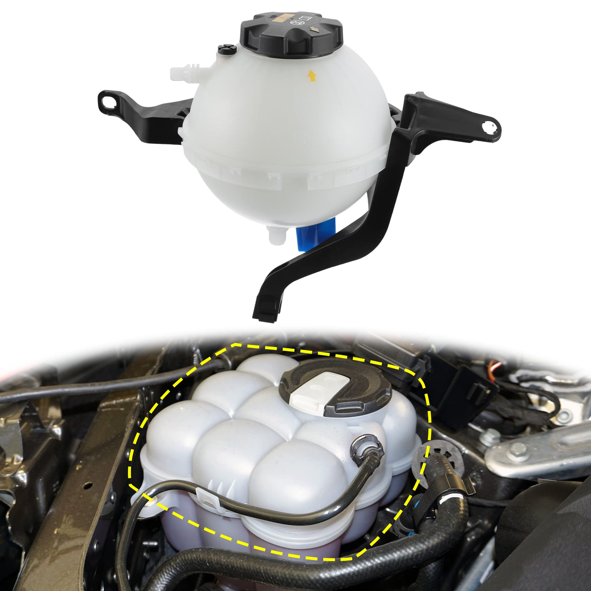 Amazon.co.jp: X AUTOHAUX 冷却水ラジエターリザーバータンク