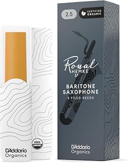 Rico Woodwinds Rico Hemke Baritone Sax Reeds, Strength 2.5, 5-pack - RHKP5BSX250