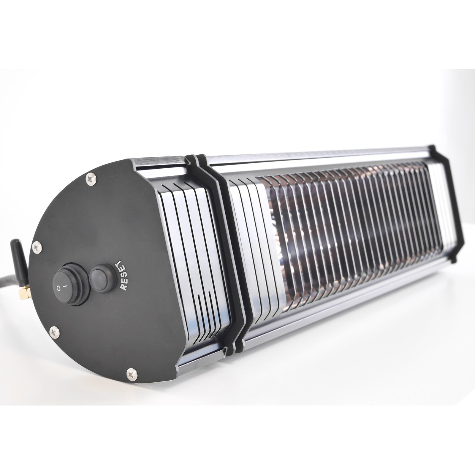 VASNER Appino 20 – Elektrischer Infrarot Heizstrahler mit Bluetooth 2000 Watt Fernbedienung & App Steuerung Infrarotstrahler für den Außenbereich (Schwarz)