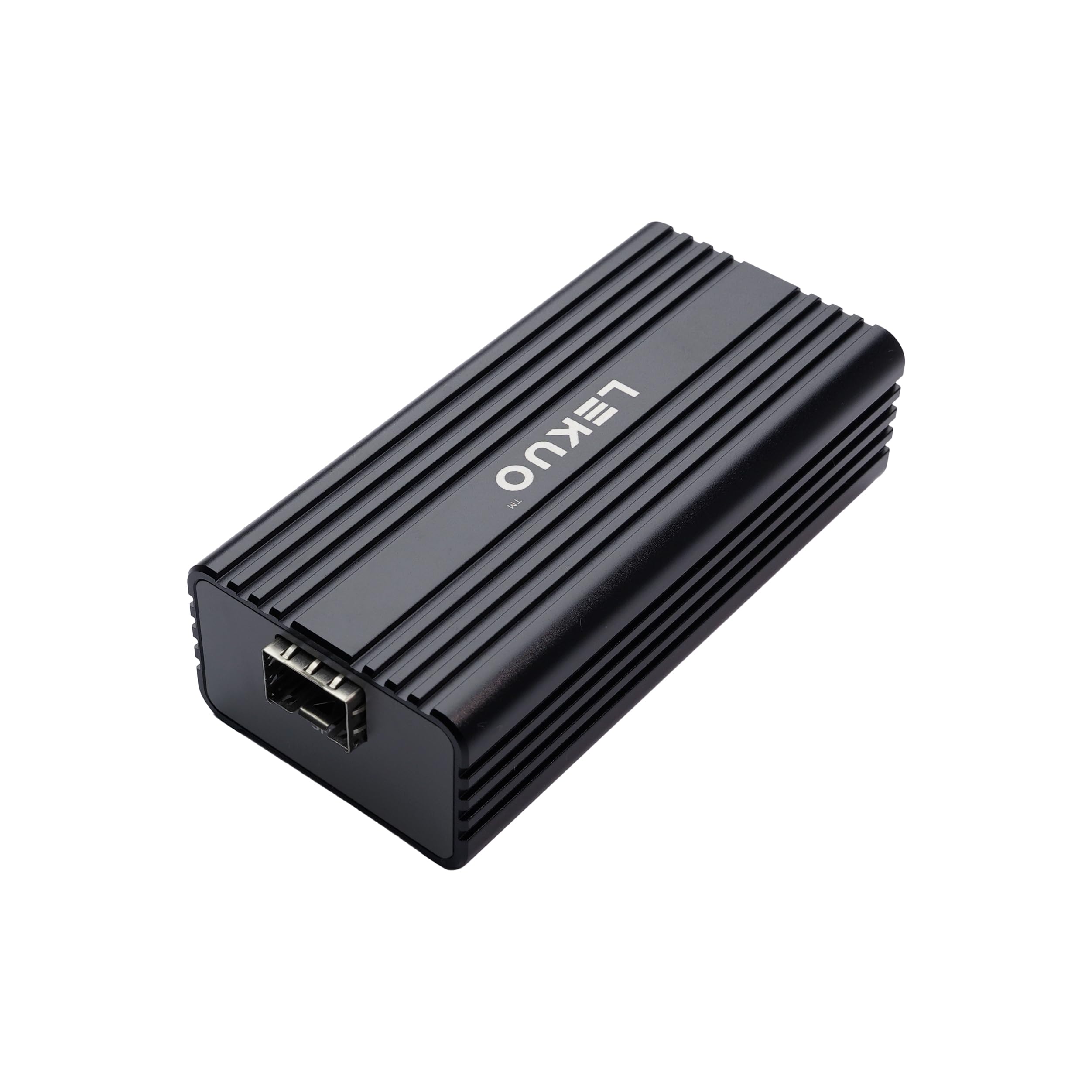 Adaptateur réseau USB 4.0 Type-C vers port SFP+ 10 Gigabit - USB-C vers 10 GbE pour USB4/Thunderbolt 3/4/5, boîtier en aluminium, alimenté par bus, rétrocompatible avec les réseaux multi-Gigabit