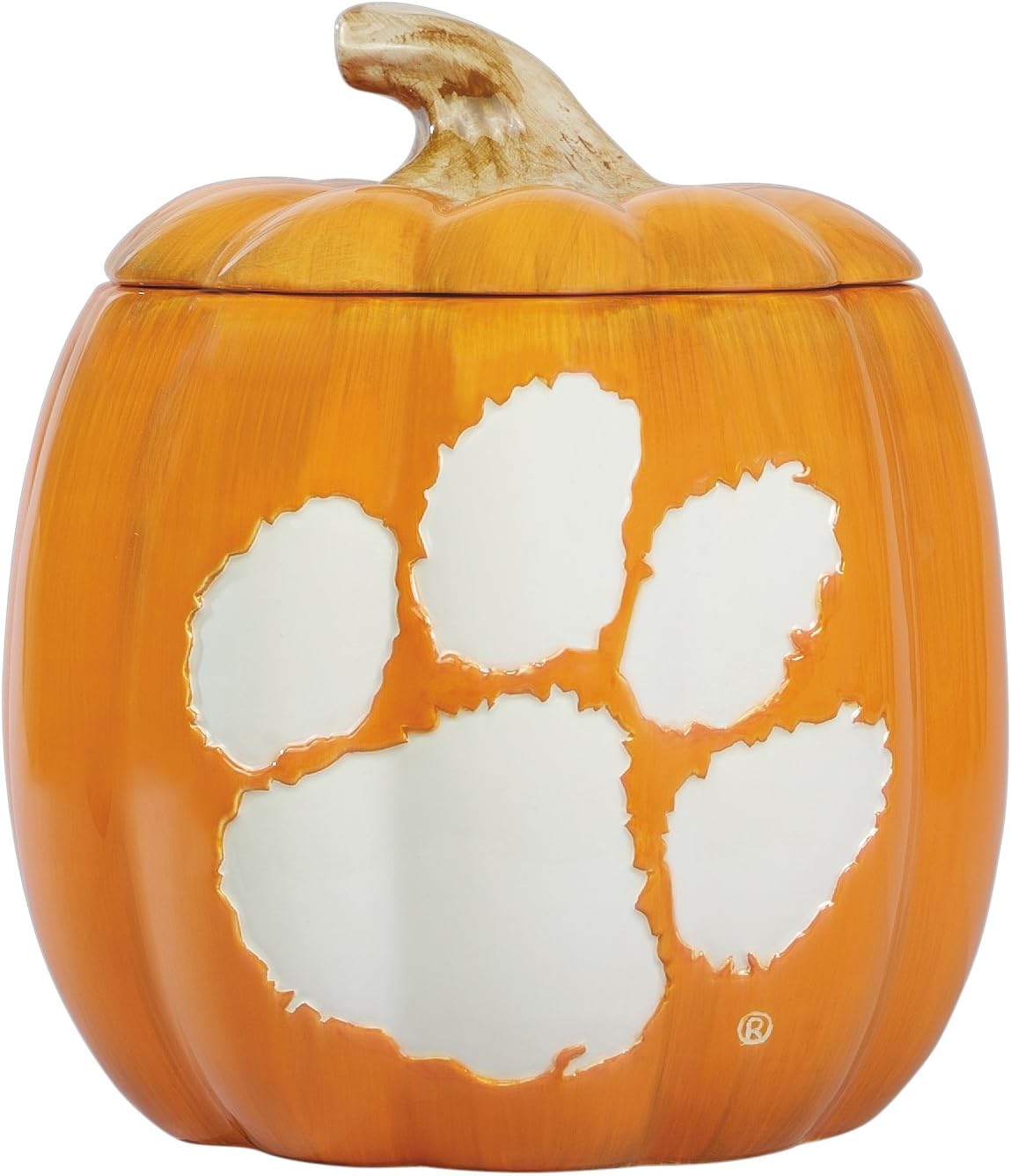 Clemson Ceramic Pumpkin Treat Jar