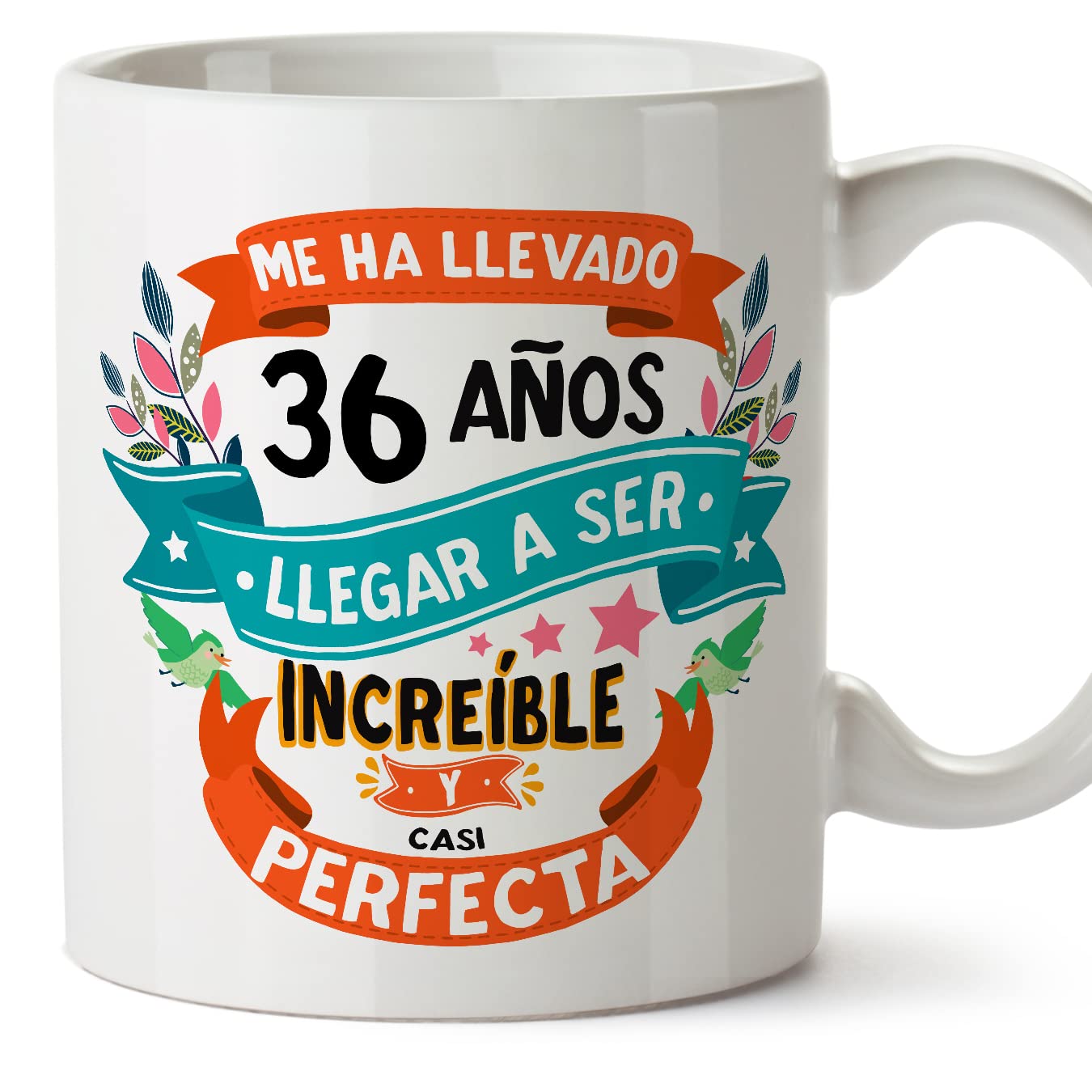 MUGFFINS Taza 80 Cumpleaños - "Me ha llevado 80 años llegar a ser increíble y casi perfecto - Regalos Desayuno Feliz Cumpleaños — view 85