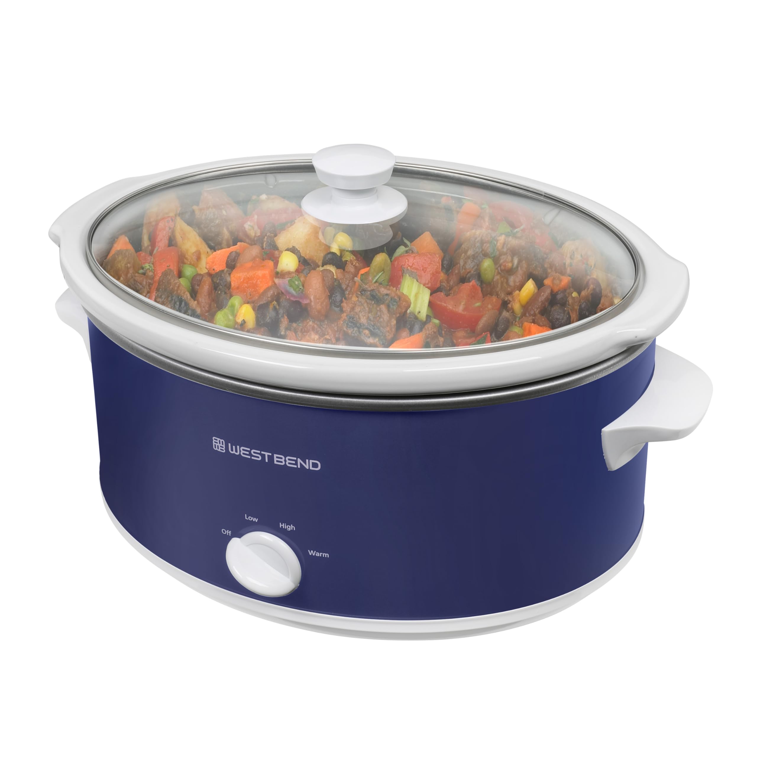 West Bend - 6 quart manual slow cooker tableware, dishwasher safe, ceramic oval pot and glass lid, two temperature settings, plus keep warm, 330 watts-image-5