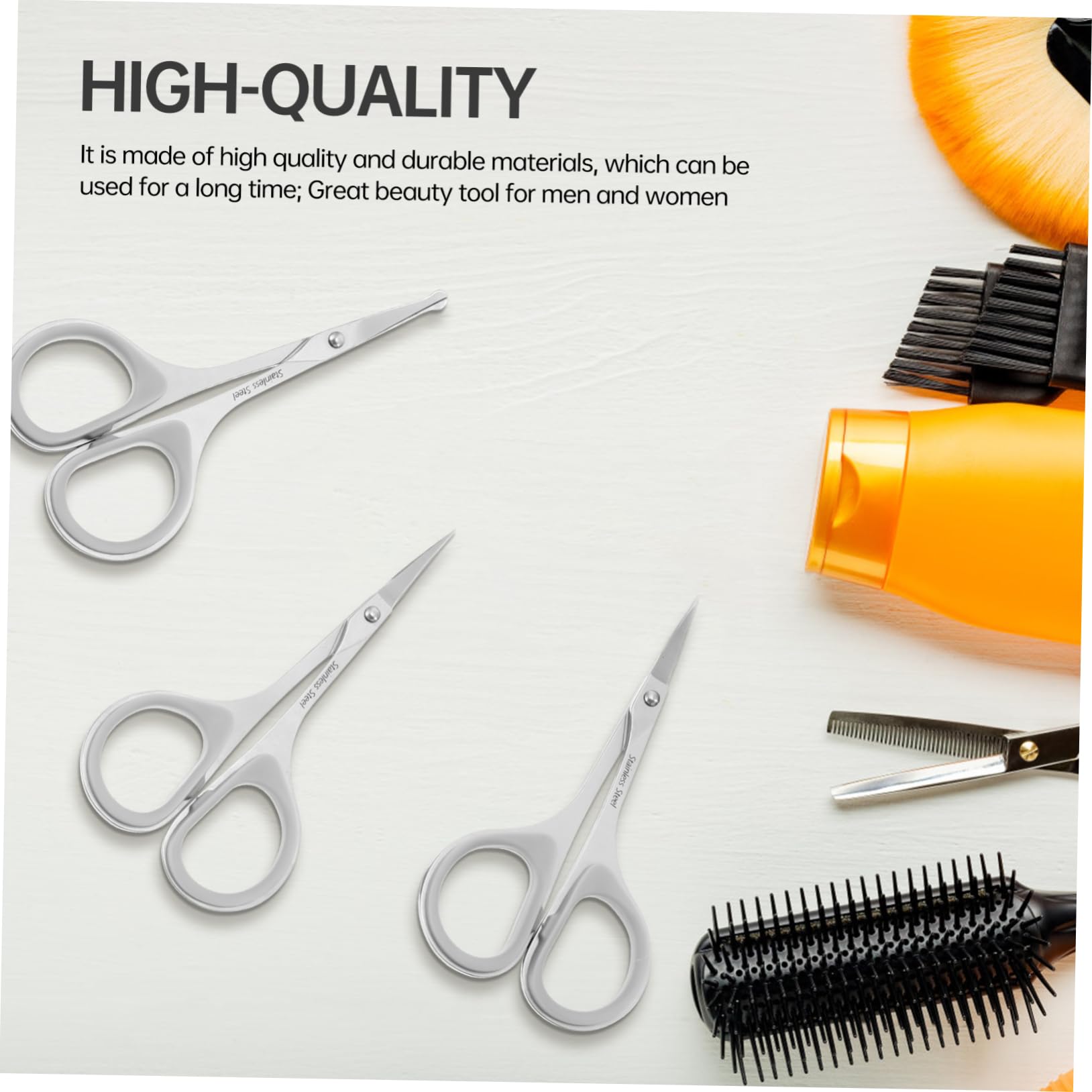 Healeved 6stücke Teiliges Set Rostfreien Schönheitsscheren Eyebrow Trimmer Bartschneider Und Haarschneider Für Präzises Trimmen Von Augenbrauen Und Nasenhaaren