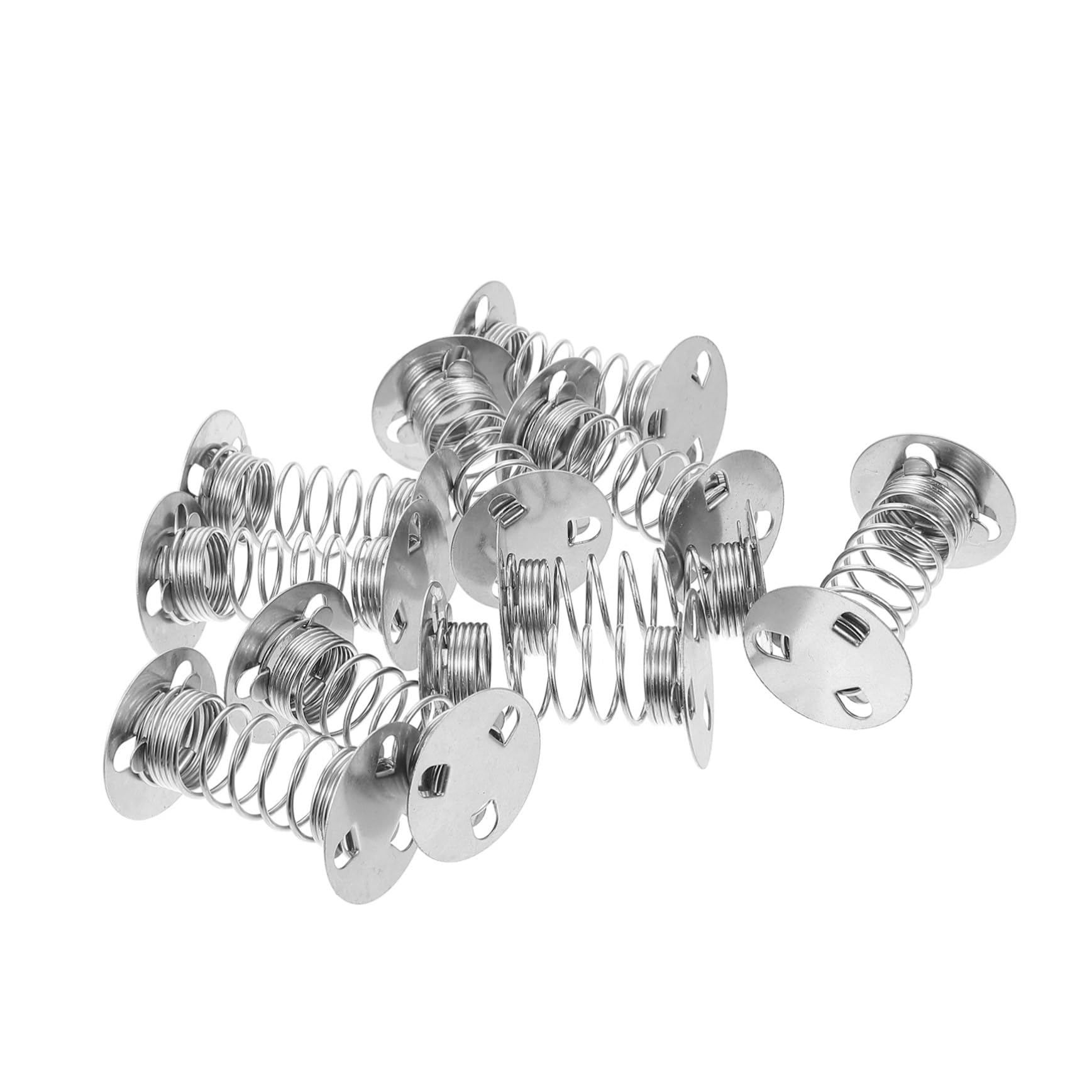 10 Pcs Silver Spring Steel Shaking Doll Bases for Car Dashboard Decoration, Compact and Durable Spring Design for DIY Dancing Toy