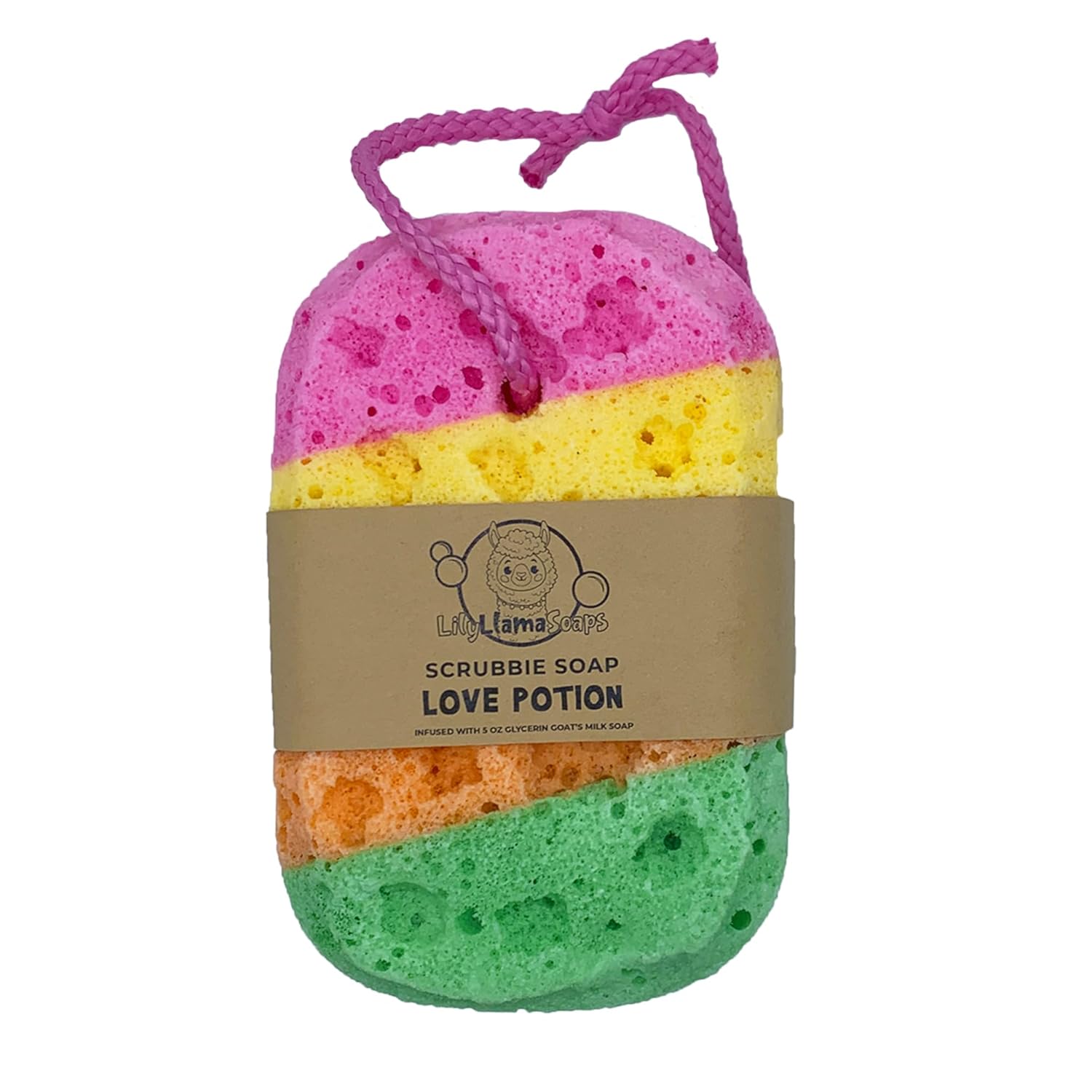 2in1 Scrubbie Soap Infused Sponge with Goat's Milk and