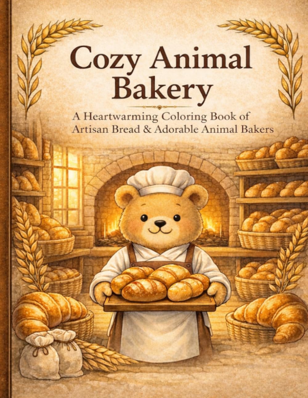 Cozy Animal Bakery: A Heartwarming Coloring Book of Artisan Bread & Adorable Animal Bakers