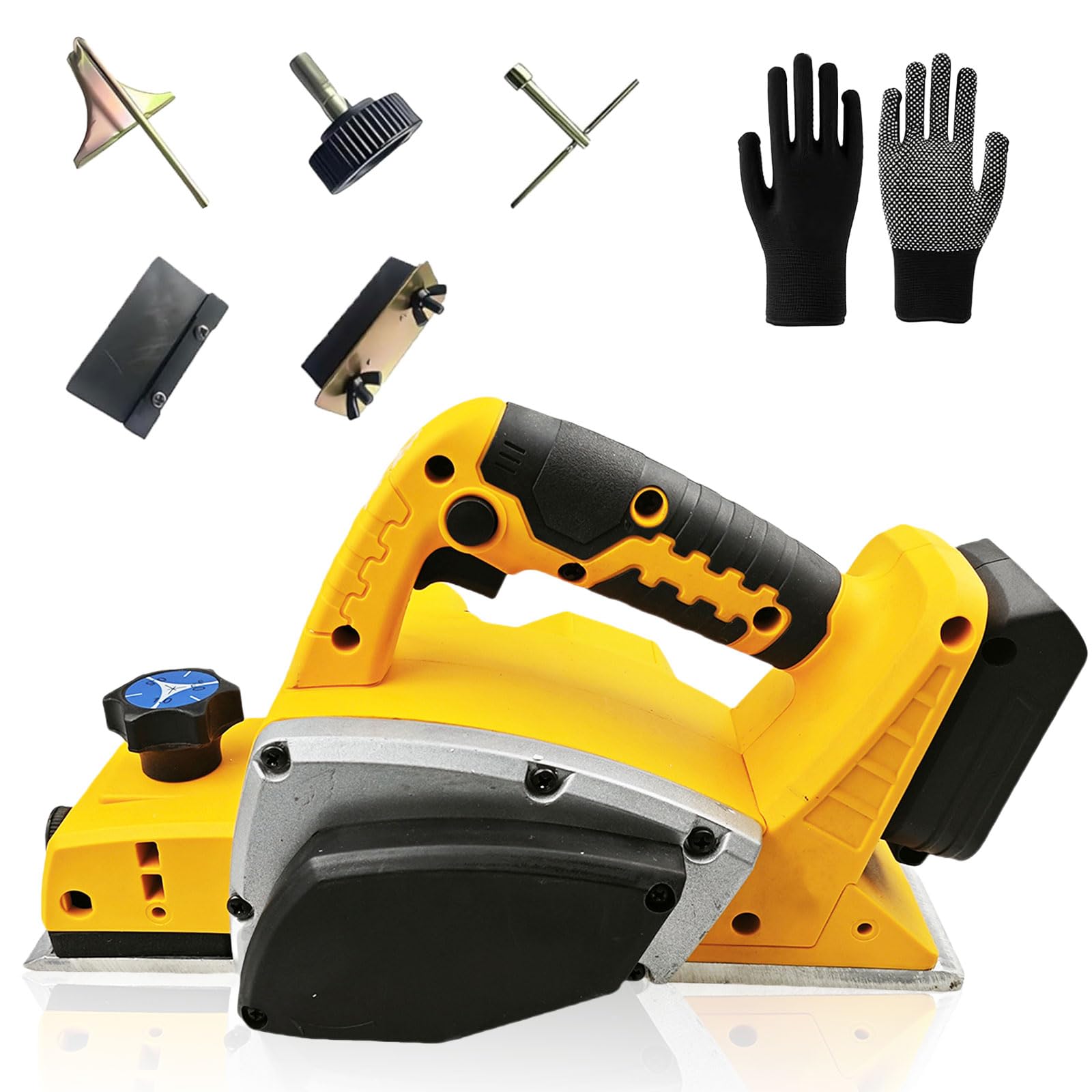 Cepilladora de mano inalámbrica para batería Dewalt de 20 V, 15000 RPM, 82 mm, ancho de corte de 2 mm, profundidad de corte, motor sin escobillas, cepilladora eléctrica para carpintero, carpintero
