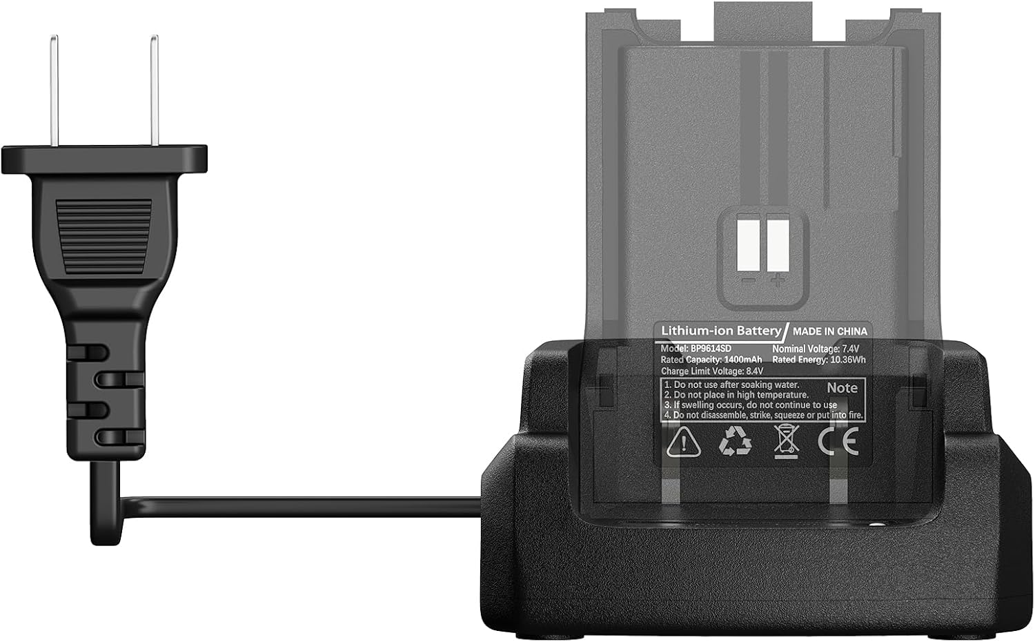 UV-K1(8) Walkie Talkie Charger Original Desktop Charger Compatible with QUANSHENG UVK1 UVK1(8) Two-Way Radios