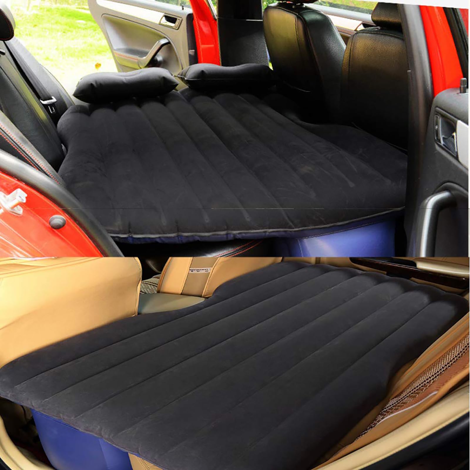 Colchón Coche, para Nissan Qashqai (J12) 2022-2024 Portátil Colchón Hinchable Coche Plegable con Bomba Aire Eléctrica para Coche fácil de almacenar Solución,C