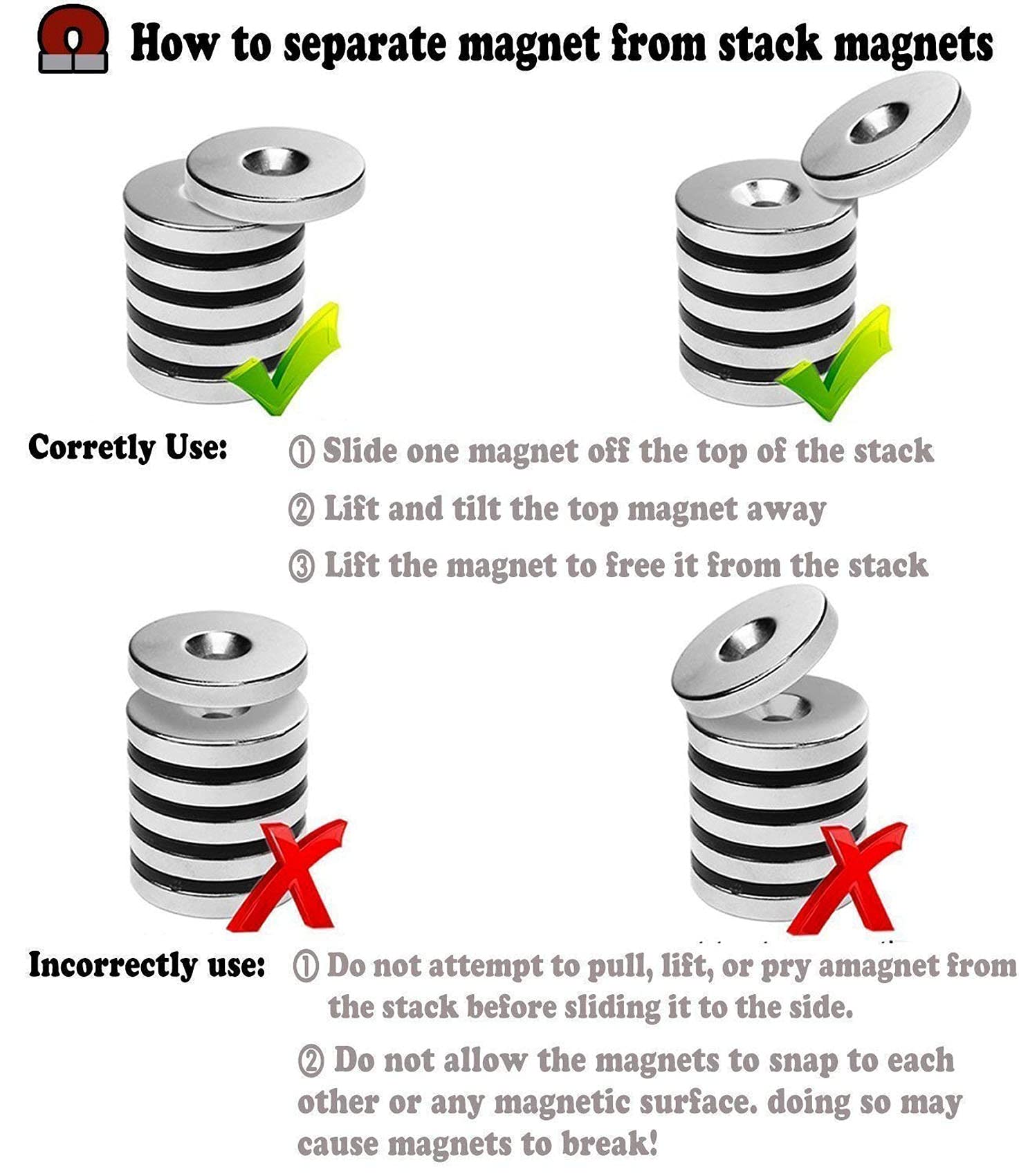 10 Pieces 18 x 3mm with 4mm Countersunk Hole Fastener Magnets - j — Amazon image 7