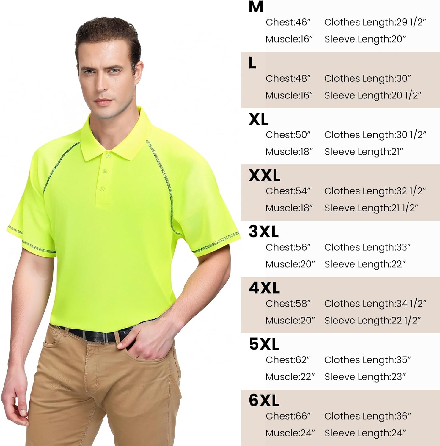 Corna Men's Golf Polo Shirts Short Sleeve Quick Dry Fit Moisture Wicking Running Athletic Big & Tall Performance Golf Shirts