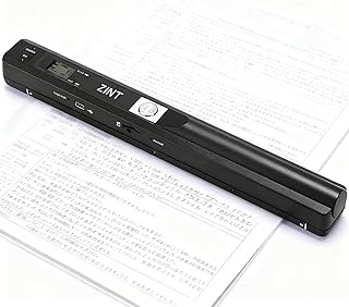 ZEWZE ハンディスキャナー A4対応 900DPI モバイルスキャナー OCR機能搭載 JPG/PDF保存 ドキュメント・写真・本・名刺・書籍対応 ポータブル 軽量 電池式 日本語説明書付き