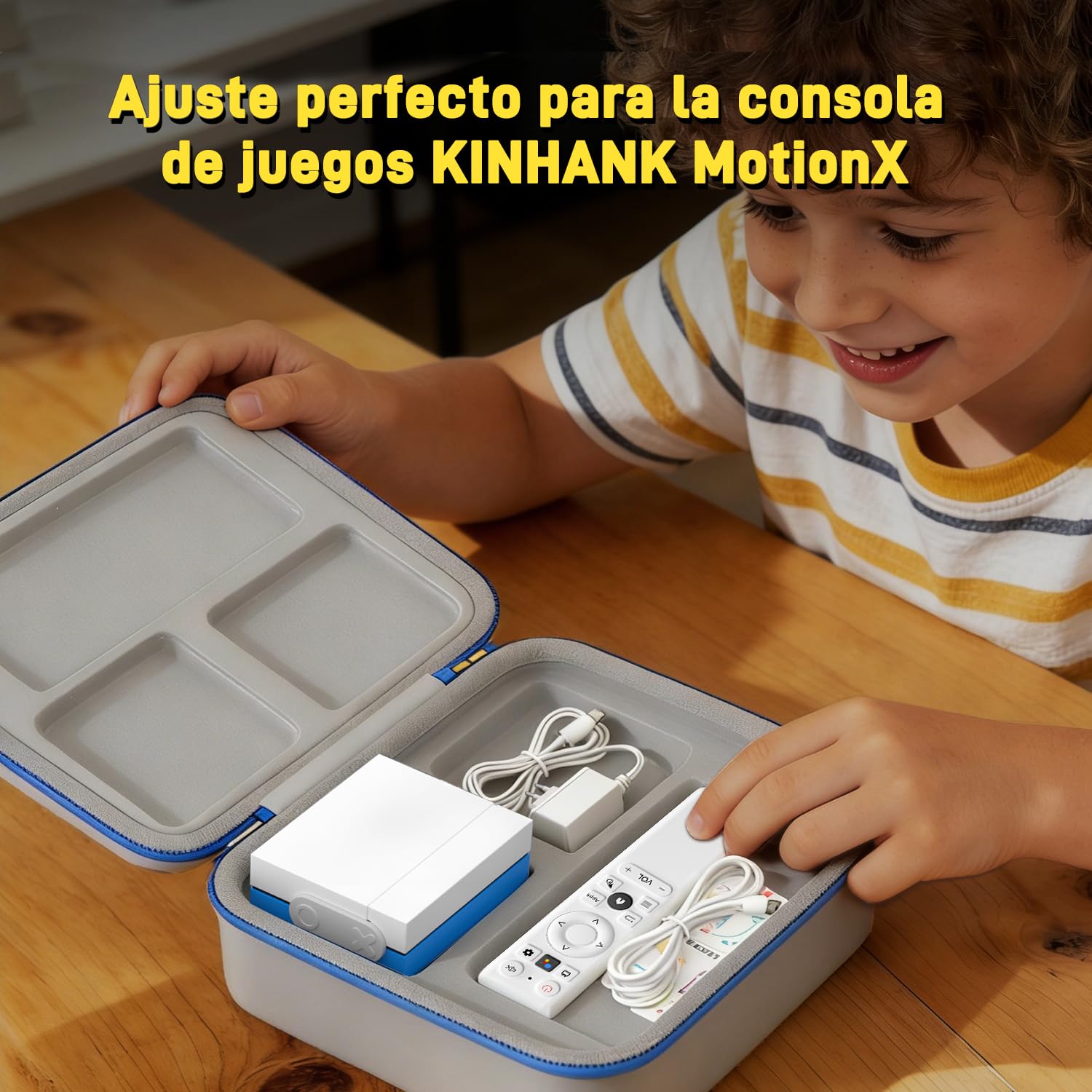 KINHANK MotionX Active Game System Bolsa De Viaje, Funda De Almacenamiento Ligera Y Portátil con Asa para Consola De Juegos Familiar para Interiores Y Accesorios