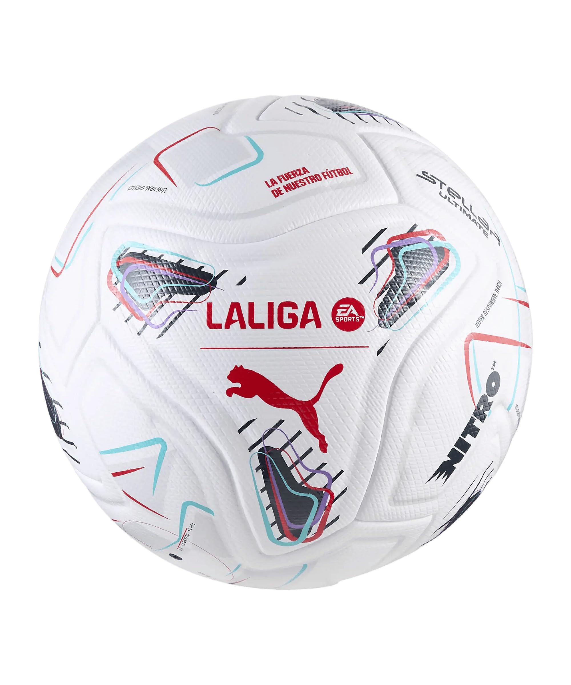 PUMA STELLAR Nitro Ultimate LaLiga Pro Pelota Blanco Blanco, 5 Unisex