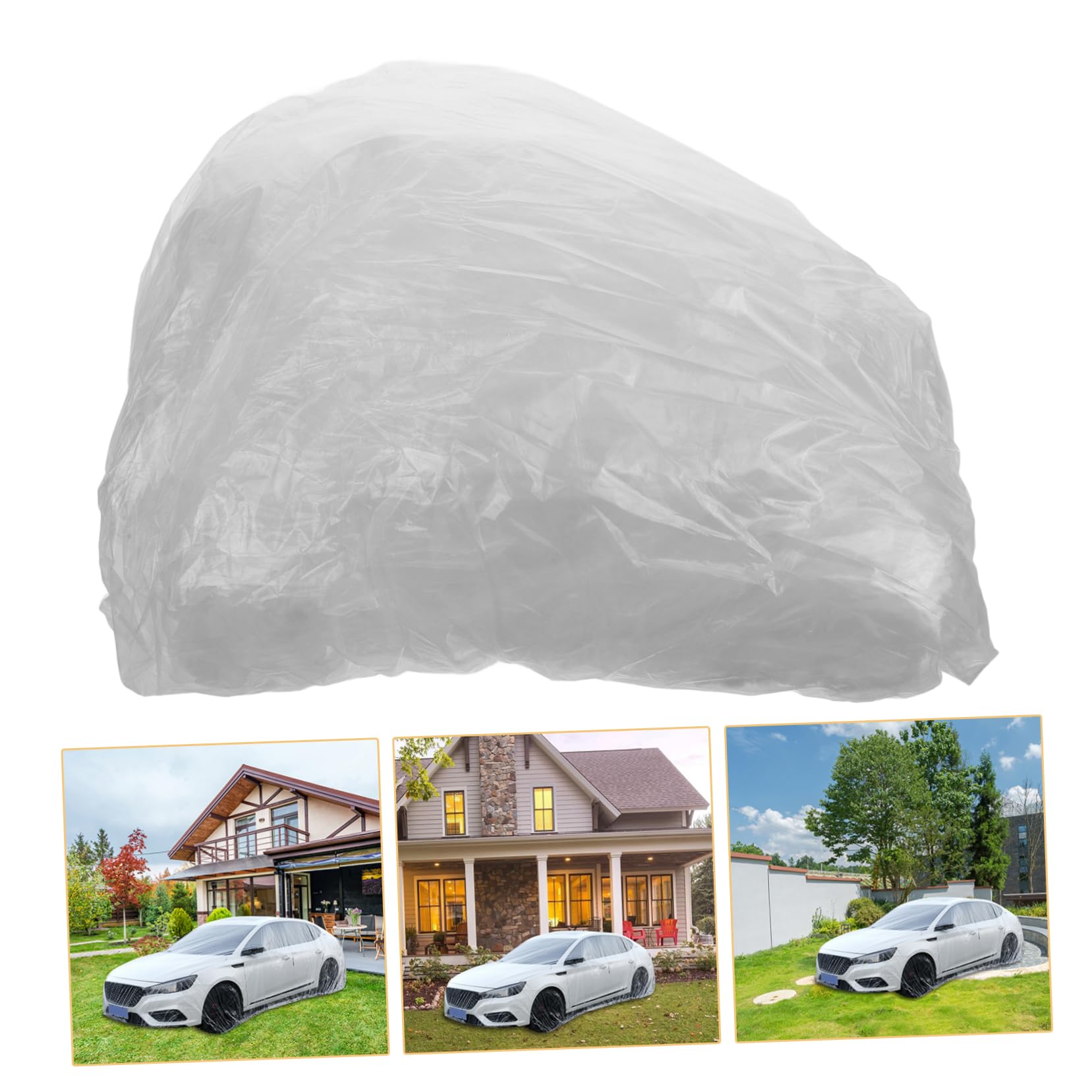 VINTORKY Car Protective Weather Outdoor Vehicle Shield Fit Pe Car Cover for Rain Dust Uv — view 7