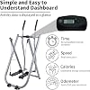 Air Walk Elliptical Glider Machine, Portable Full Body Exercise Machine, Cross Trainer Folding Exercise Bike Cardio Workout for Home Gym & Office Fitness