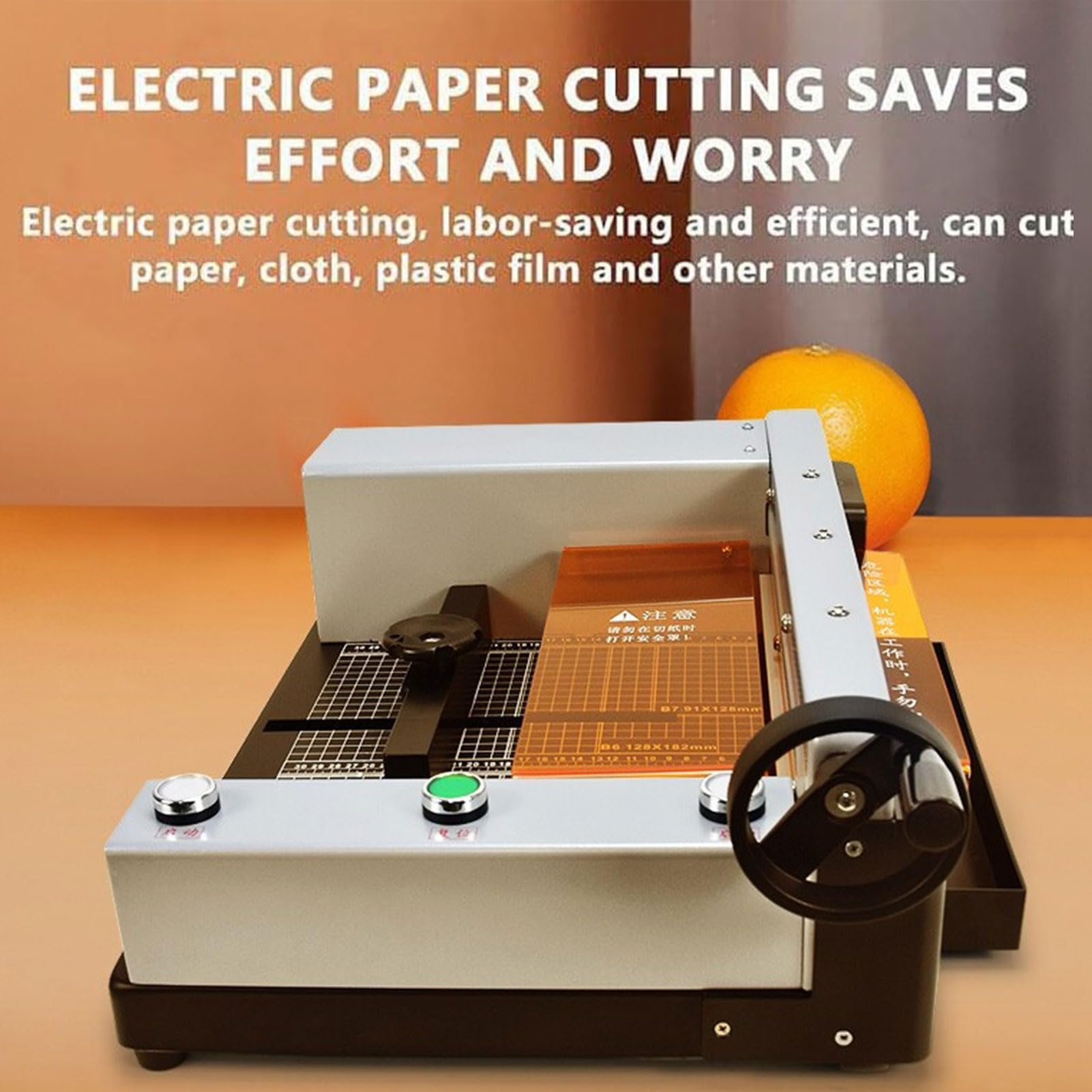 Elektryczne gilotyny do papieru o mocy 150 W, stacjonarne maszyny do cięcia papieru, wytrzymała gilotyna do papieru o szerokości cięcia 300 mm i grubości cięcia 40 mm