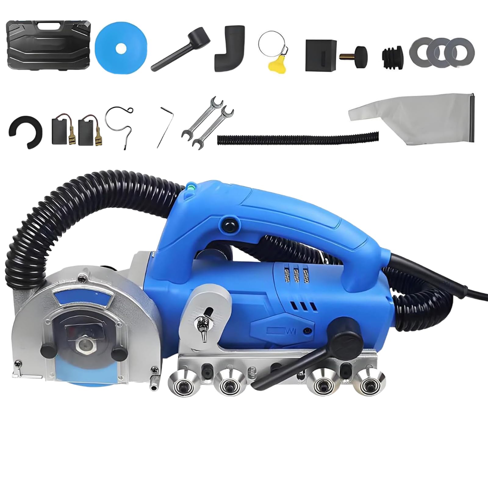 Máquina Eléctrica de Eliminación de Lechada de 1200 W con Diseño de Colección, Herramienta Profesional de Eliminación de Lechada de 9000 RPM, Sin Astillas para Reparación y Rejuntado de Baldosas de Ce