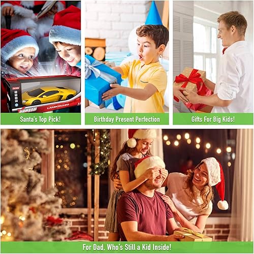 Miniatura 6 de Lamborghini - Auto de control remoto, escala 112, auto de juguete Lamborghini con licencia oficial, 2.4Ghz Lambo RC Drift Car para niños de 8 a 12