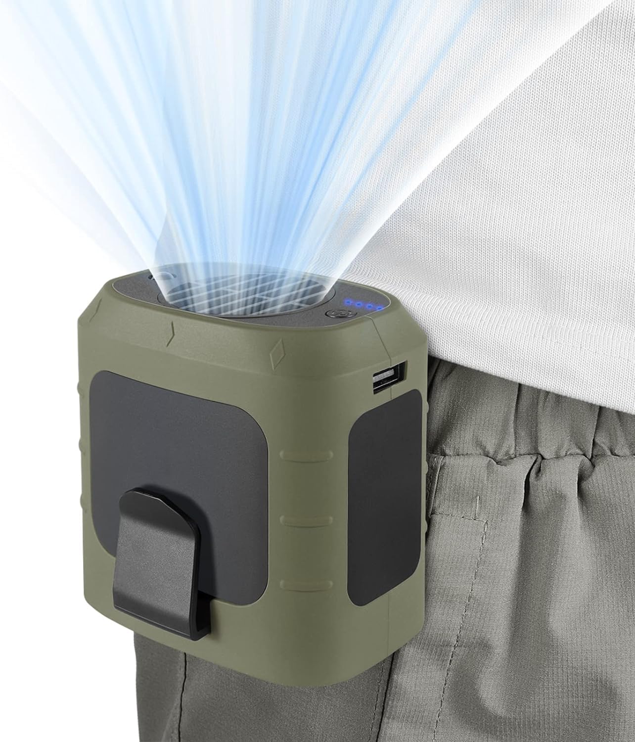 Ventilateur Portable,2000mAh Pink--Ventilateur De Taille Portable, Aste