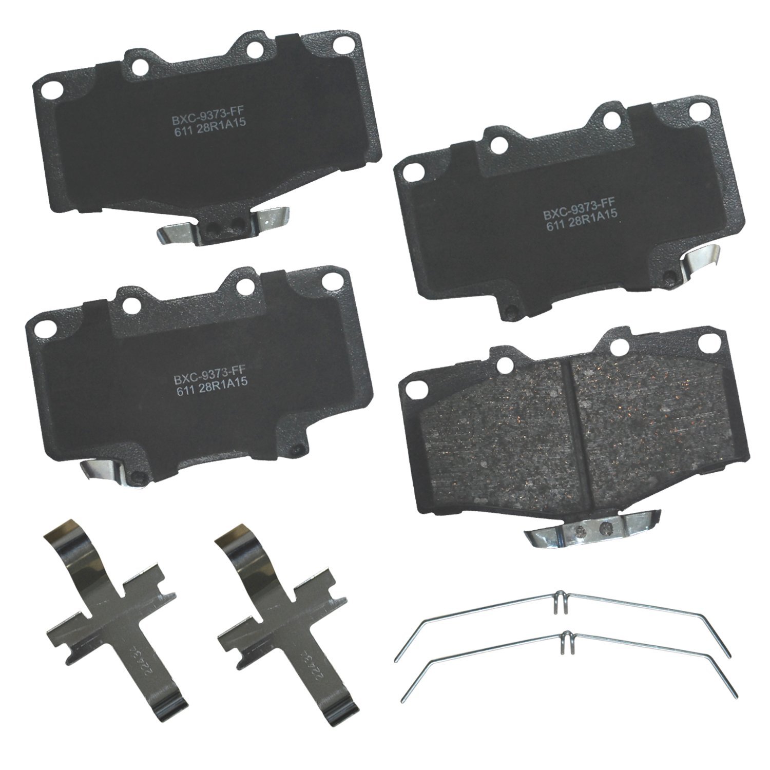 Bendix Premium SBC611 Ceramic Front Brake Pads for Toyota 4Runner 1995-1992, T100 1998-1993