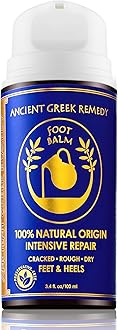 Dry Cracked Heels Repair | Organic Foot Cream for Dry Feet & Callus with Jojoba, Lavender, Almond, Olive & Vitamin E Oil | Natural Foot Balm & Moisturizer for Skin | Hydrating Foot Treatment | 3.4 oz