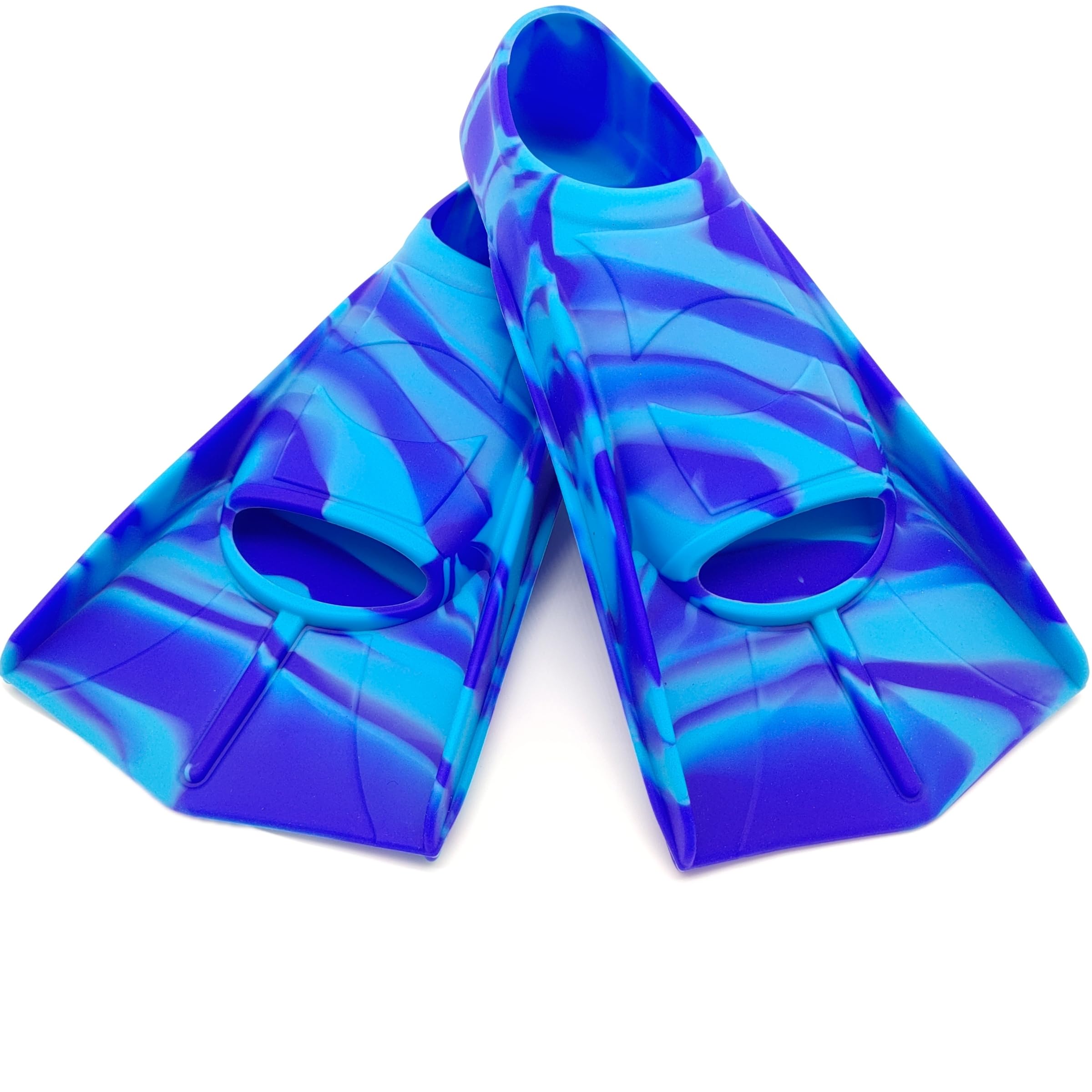Fadgesy Swimming Training Fins,Comfortable Silicone Flippers for Swimming and Diving,Size Suitable Kids Girls Boys Adult