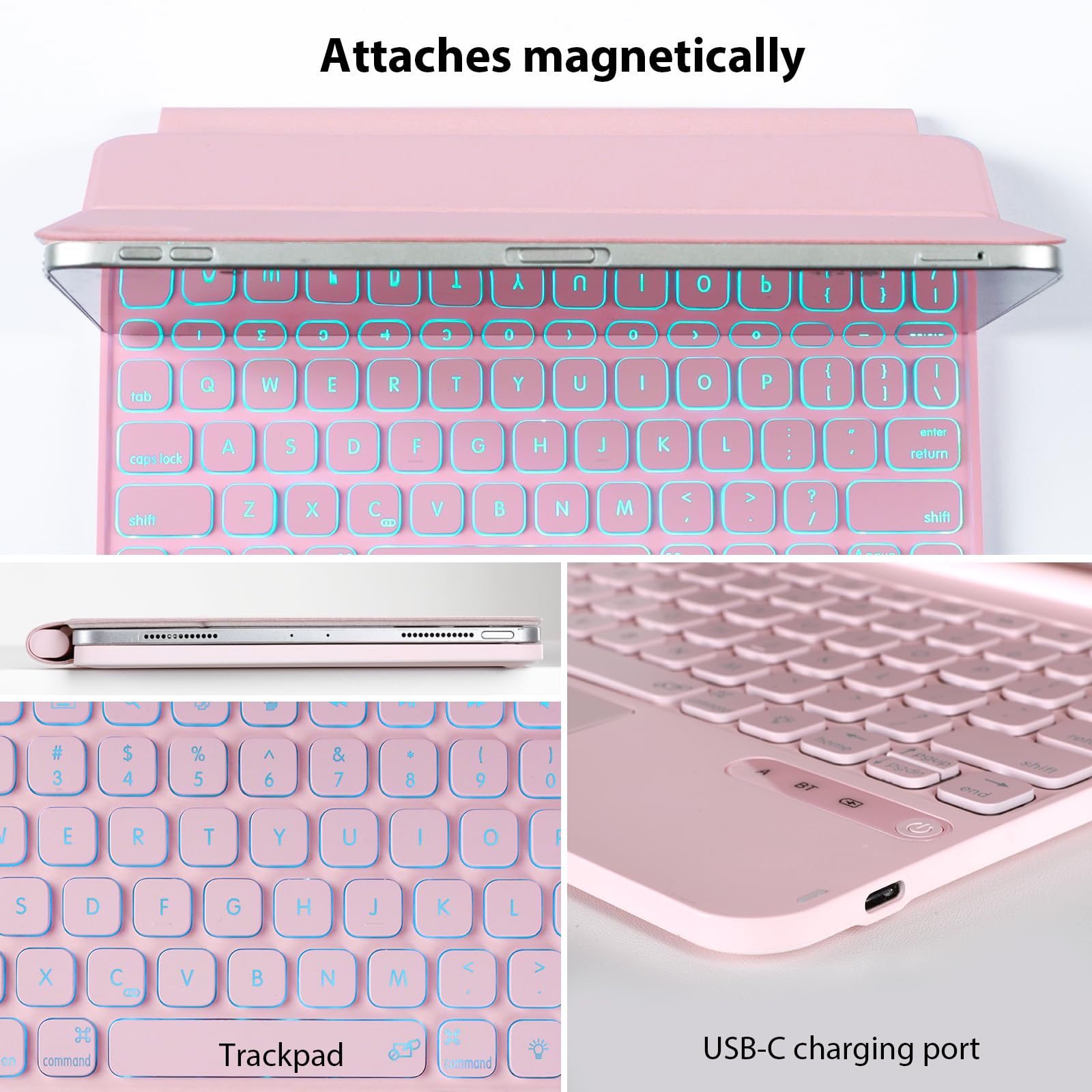 Amazon.com: LENRICH Magic Keyboard Case for iPad Pro 11 inch M4/M5