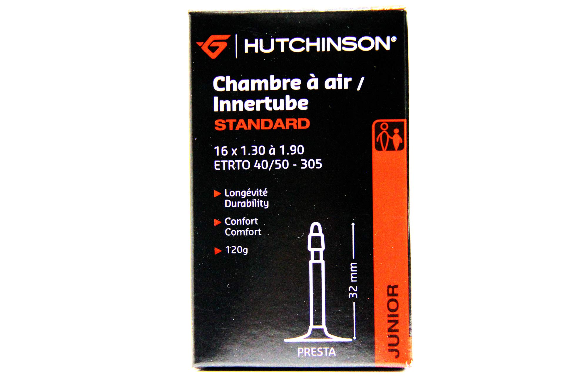 HUTCHINSON City Standard Fahrradschlauch – Pannensicher, Schräder-Ventil, 0,9 Mm Dicke, 700x37-50