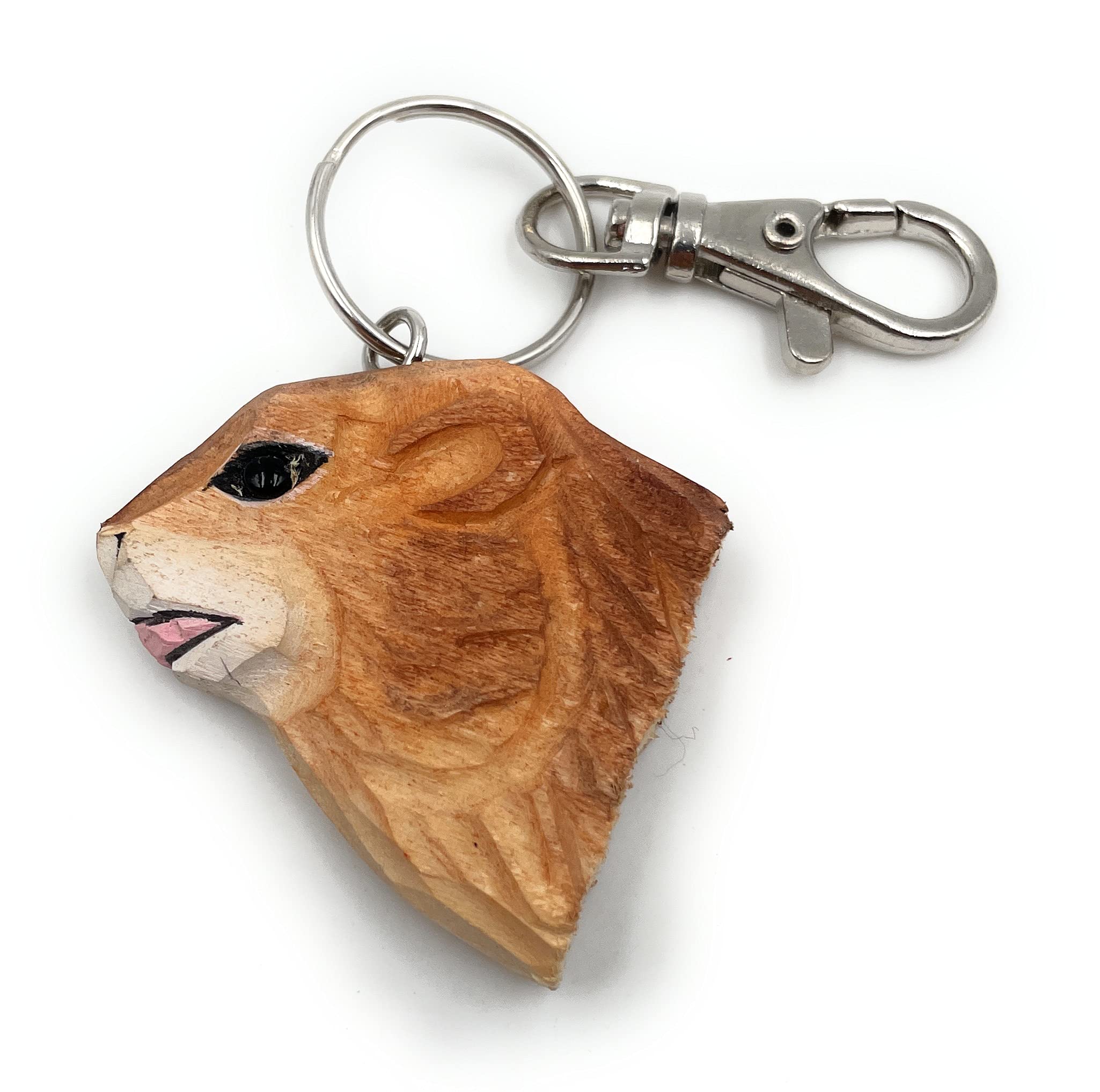 Onwomania, Prairie Dog Geerkunk Marlar Animal Ziesel, Handmade Wooden Keyring - Image 2