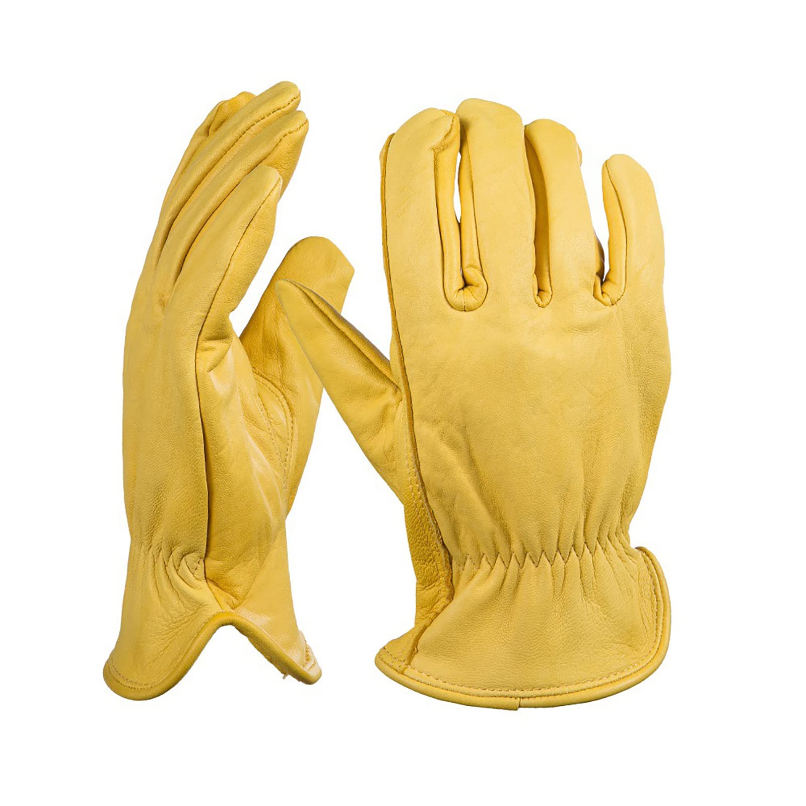 Gants de Jardinage Peau de Mouton Cuir Gants de Travail Le Jardinage Extérieur Polyvalent Gants de Jardin pour Femmes et Hommes