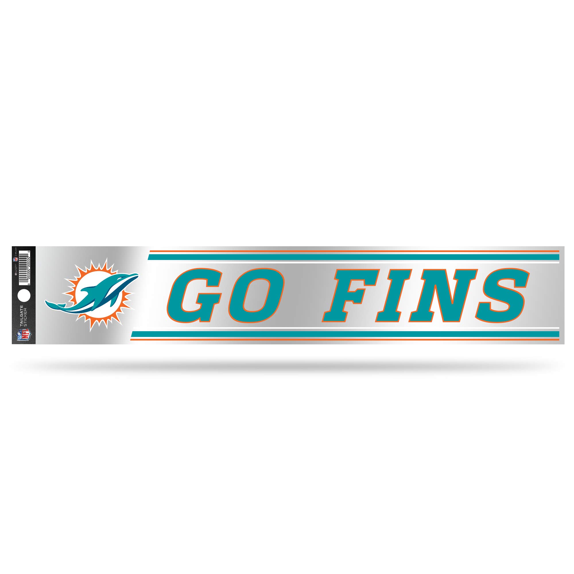 Rico Industries NFL Tailgate Sticker, 3 x 17-inches, Miami Dolphins โ image 1